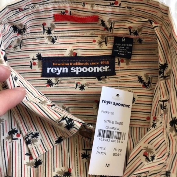 Reyn Spooner Striped Oasis Shirt M - Picture 6 of 6